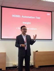 Thuyết trình HOSEL Automation Test tại Prague